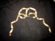 ANCIEN STUC DORE NOEUD LOUIS XVI FRONTON MIROIR A RESTAURER 18