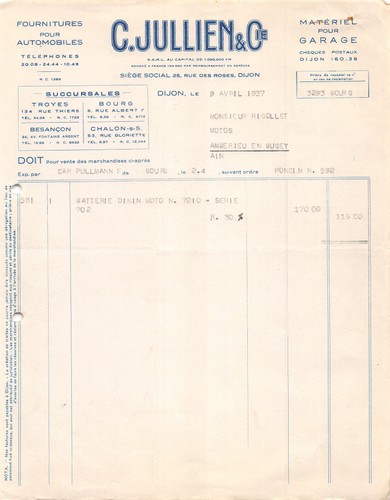 1937 fournitures pour - fournitures,
