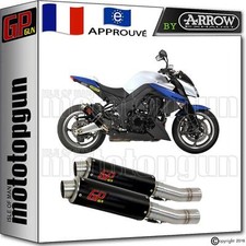 POT D ECHAPPEMENT GP GUN by ARROW ACIER NOIR KAWASAKI Z-1000 Z1000 2013 13