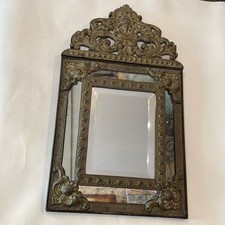 Miroir à Parcloses en laiton 