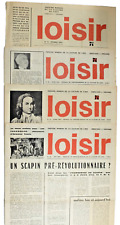 LOISIR REVUE THEATRE MAISON de la CULTURE de CAEN JO TREHARD 4 NUMEROS 1965
