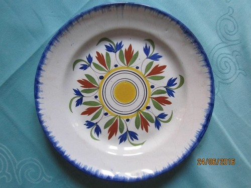 Assiette ancienne faience - assiette,