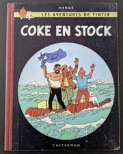 Tintin. Coke en Stock. Dos B24.  Edition originale. 1958
