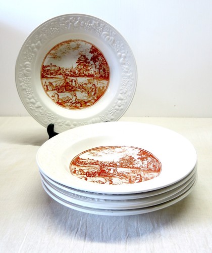 Assiettes creuses blanche - 6,
