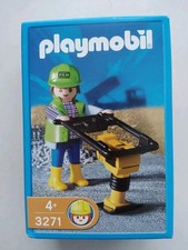Playmobil Chantier 3271 Ouvriers/ Dameuse/ Accessoires (P&M)