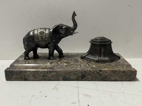 Encrier ancien elephant - elephant, en
