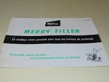 Prospectus brochure motoculteur MERRY TILLER WOLSELEY 1961