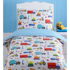 Brillant Camions Lit Bébé Housse de Couette & D'Oreiller Ensemble Literie Enfant