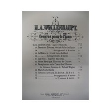 WOLLENHAUPT Hermann Adolf Scherzo op 72 Piano