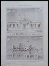 CONSTRUCTION MODERNE n°8 1903 PALMA DE MAJORQUE, BAIN MAURE, LAURO