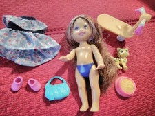 Poupée 10cm MATTEL Indonésie 1994 Soeur de Barbie ( Shelly - Kelly - Chelsea )