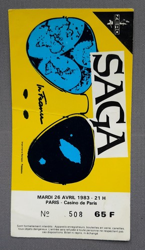 Ticket billet place concert - billet,