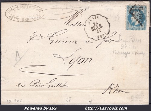 France 29a sur lettre - france,