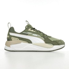 Chaussures Baskets PUMA homme X-Ray 3 SD Kaki Textile Lacets