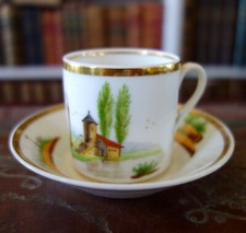 Tasse à café litron - porcelaine de Paris - XIXe siècle 1820