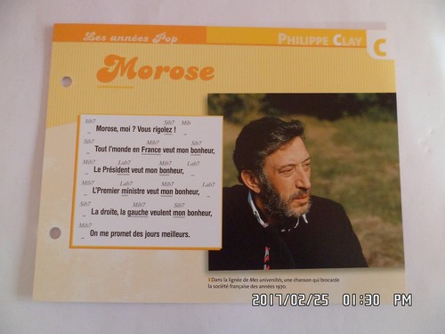 Carte fiche plaisir chanter - fiche, de