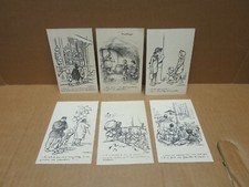 Francisque POULBOT ensemble de 6 cartes postales série Ternois