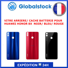 Vitre arrière (Cache Battérie) pour Huawei Honor 8X Noir / Bleu / Rouge + Logo