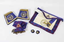 Lot tablier franc maçon sautoir manchons  Arche Royale loge Northumberland