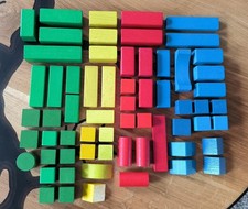 Jeu de construction 63 cubes en bois vintage peut être jeujura?