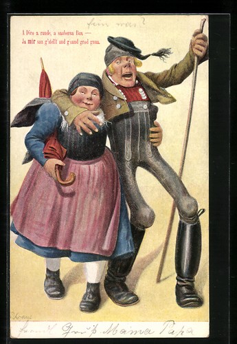 Paire cartes postales - paire,