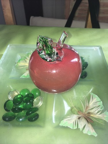 Pomme verre decoration - pomme,