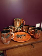 Escadron chasse 2/1 Morvan escadrilles SPA 62 & 94 Assiette + Pichet + 6 tasses