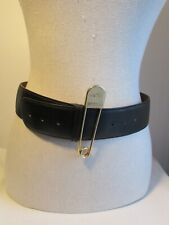 ceinture vintage  moschino  redwall punk-chic cuir noir