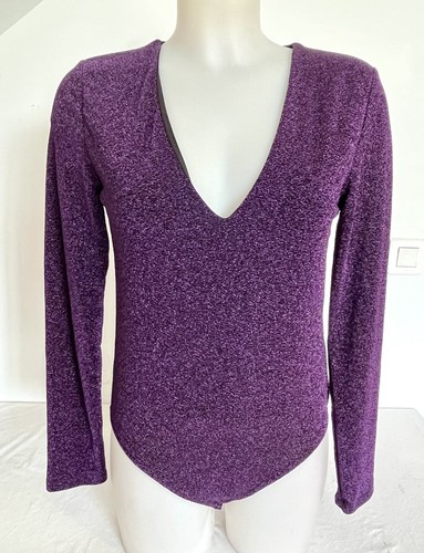 Body t38 paillette viole - t38/40,