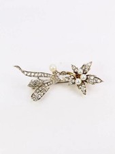 Broche Ancienne Fleur Or