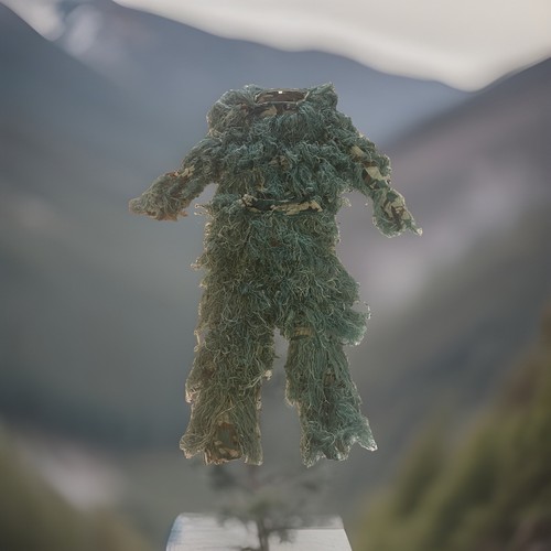 Leafy string ghillie suit - 3d,