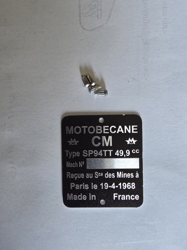 Motobécane mobylettes plaque - motobécane,