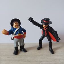 Figurines Bully 1985 ZORRO et Sgt GARCIA(sans épée)