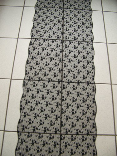 Ancienne mantille dentelle - ,