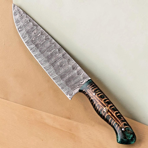 Custom made forged damascus - forged,