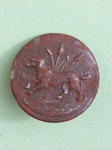 Ancien bouton chasse courre - chasse, à
