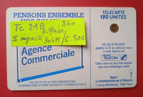 Télécarte 21b 5 impacts - 21b,