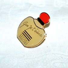 JOHNNY HALLYDAY Broche Parfum Que je t'aime - Bijou parfumeur "Formula Paris"