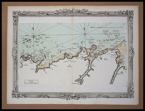 Carte maritime ancienne des