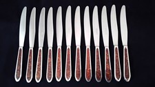 12 Couteaux de table acier inoxydable monobloc Prulhière La Béquille     RESERVE