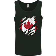 T-shirt Sans Manches Du Drapeau Canadien Pour La Journée Canadienne De Football
