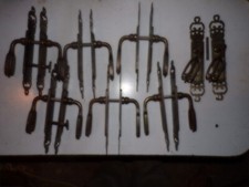 Poignées de porte anciennes en fer