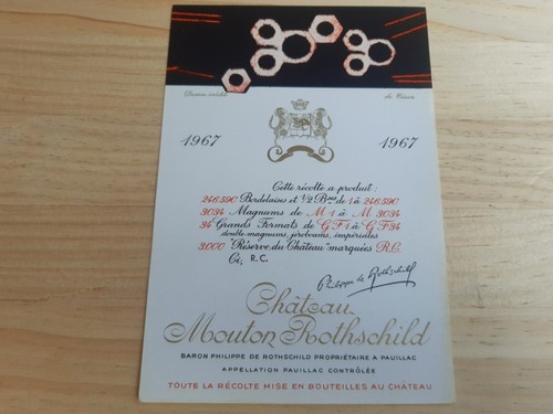 étiquette vin chateau mouton - chateau,