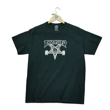 Thrasher T-shirt manches courtes Homme Taille M Noir #QWE4121