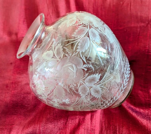 Vase boule décor floral