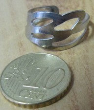 BAGUE en Métal argenté - Taille réglable - Tendance - Neuve