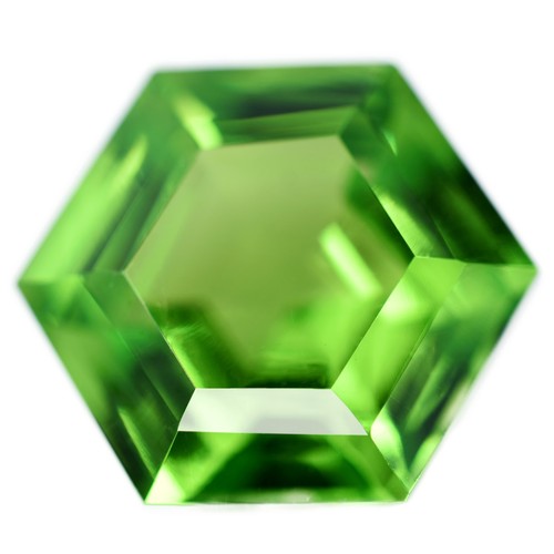 Peridot fancy cut - peridot, green