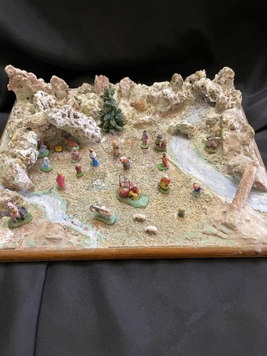Crèche miniature santons