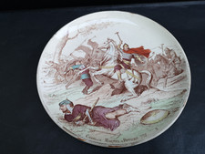 Assiette Creil et Montereau Terre de fer " Nos gloires militaires " n° 3  TBE