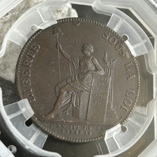 Monneron de 2 sols 1791 Liberté SUP